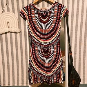 mara hoffman | geometric print mini dress